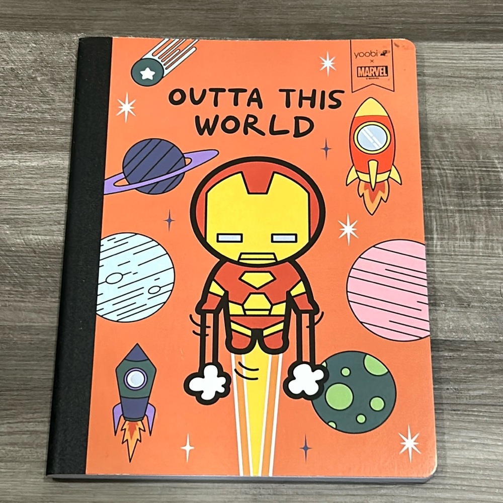 New! Yoobi x Marvel Iron Man composition book